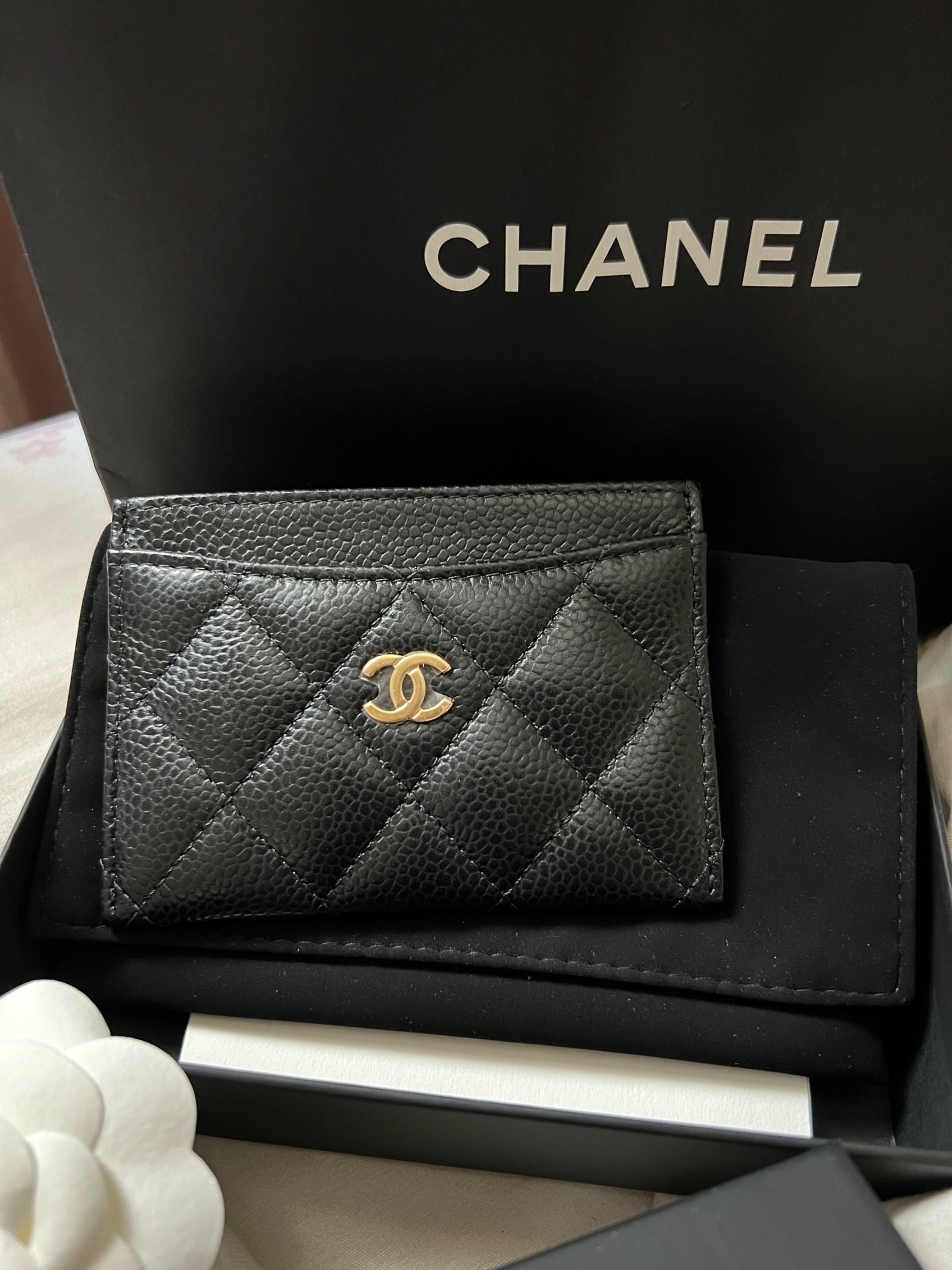 Chanel Classic card holder GHW, Luxury, Bags & Wallets on Carousell