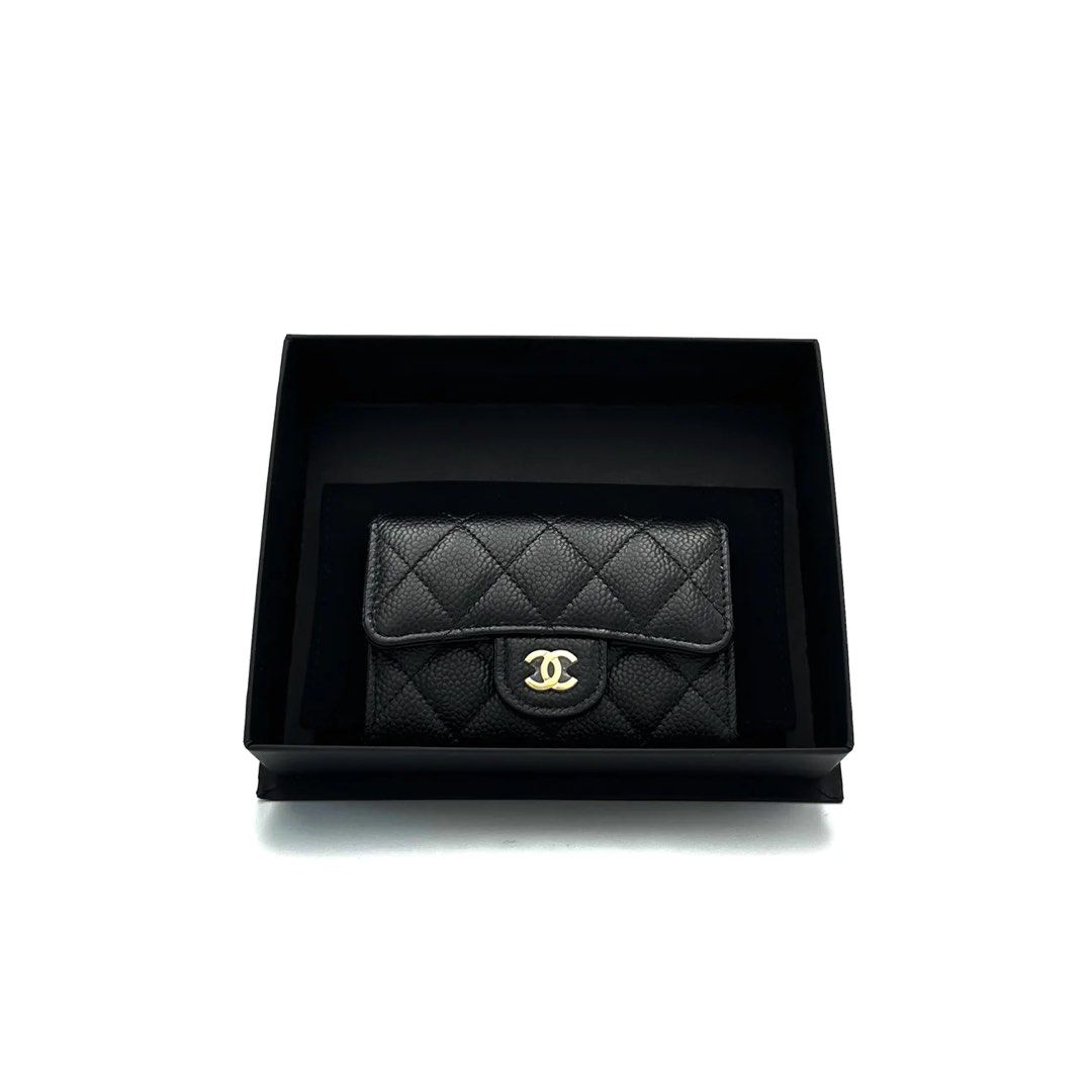 Chanel Classic Flap Card Holder (Black) - Brand New, Luxury, Bags & Wallets  on Carousell