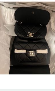 Chanel Duma Backpack Black Lambskin Gold