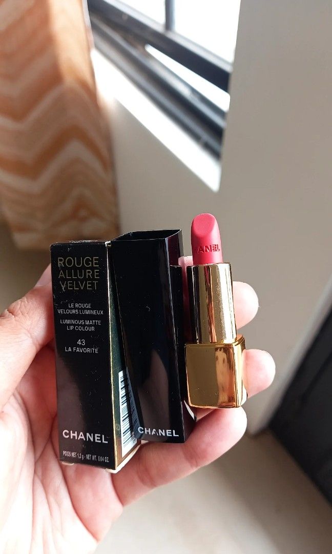 Chanel Rouge Allure Velvet travel size shade#43 La Favorite
