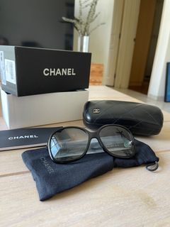 CHANEL Chanel Sunglasses 4093-B brown gold lens coco mark