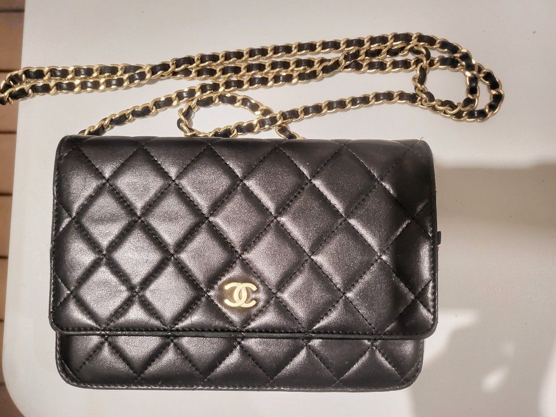 Chanel WOC lambskin with matte gold hardware
