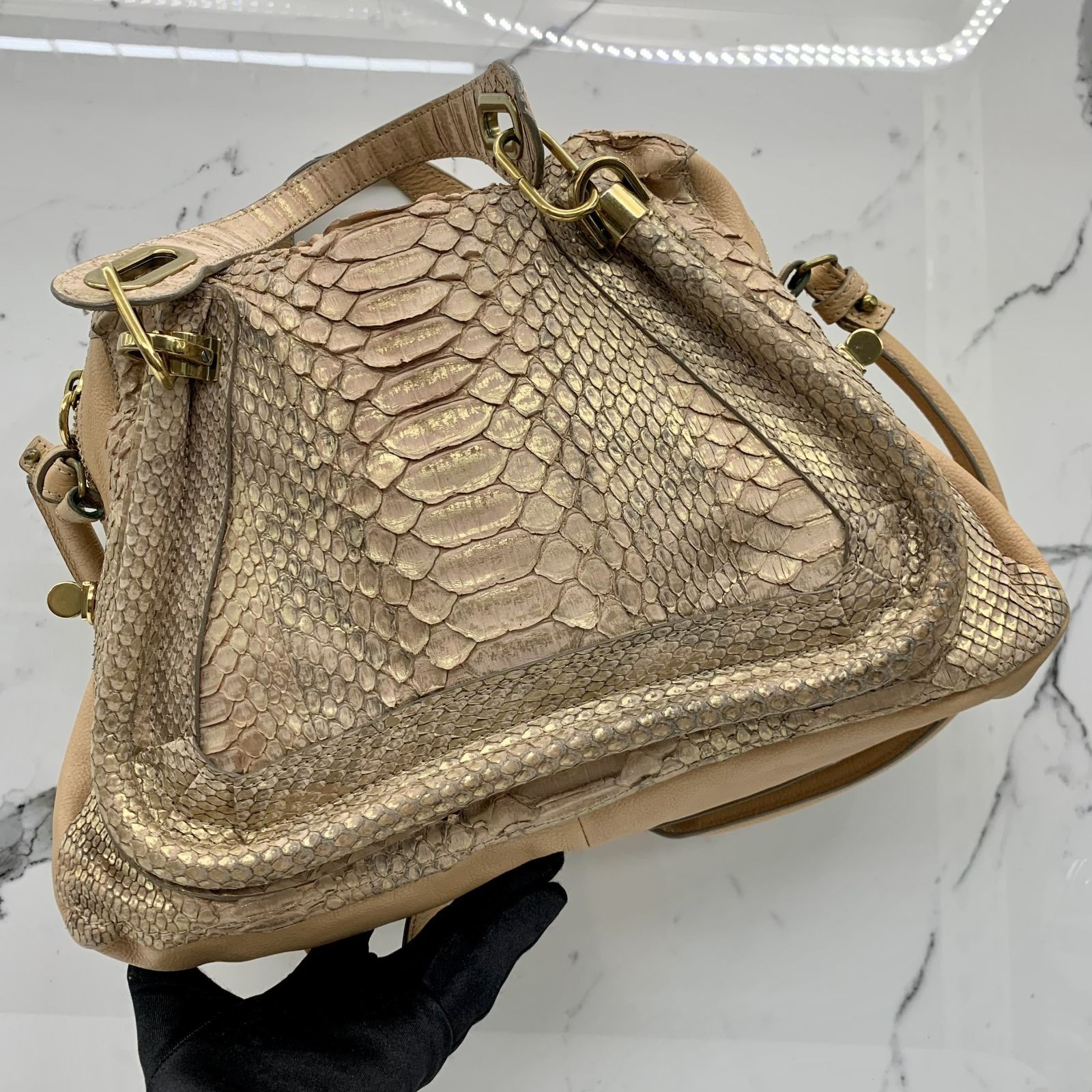 Chloe new arrivals python bag