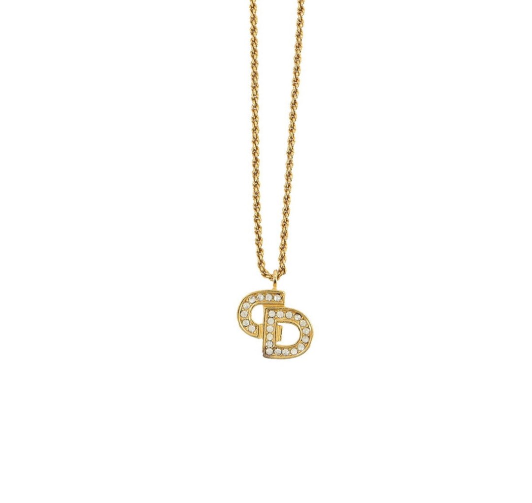 Christian Dior Logo Necklace