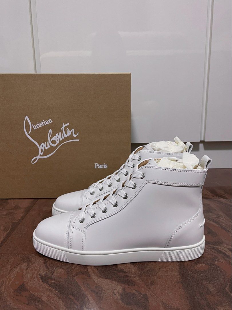 Christian Louboutin Louis Strass Silver, Men's Fashion, Footwear, Sneakers  on Carousell