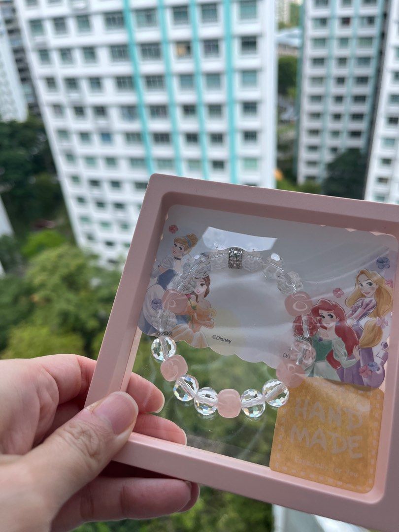 Clear quartz rose quartz bracelet Women s Fashion Jewelry