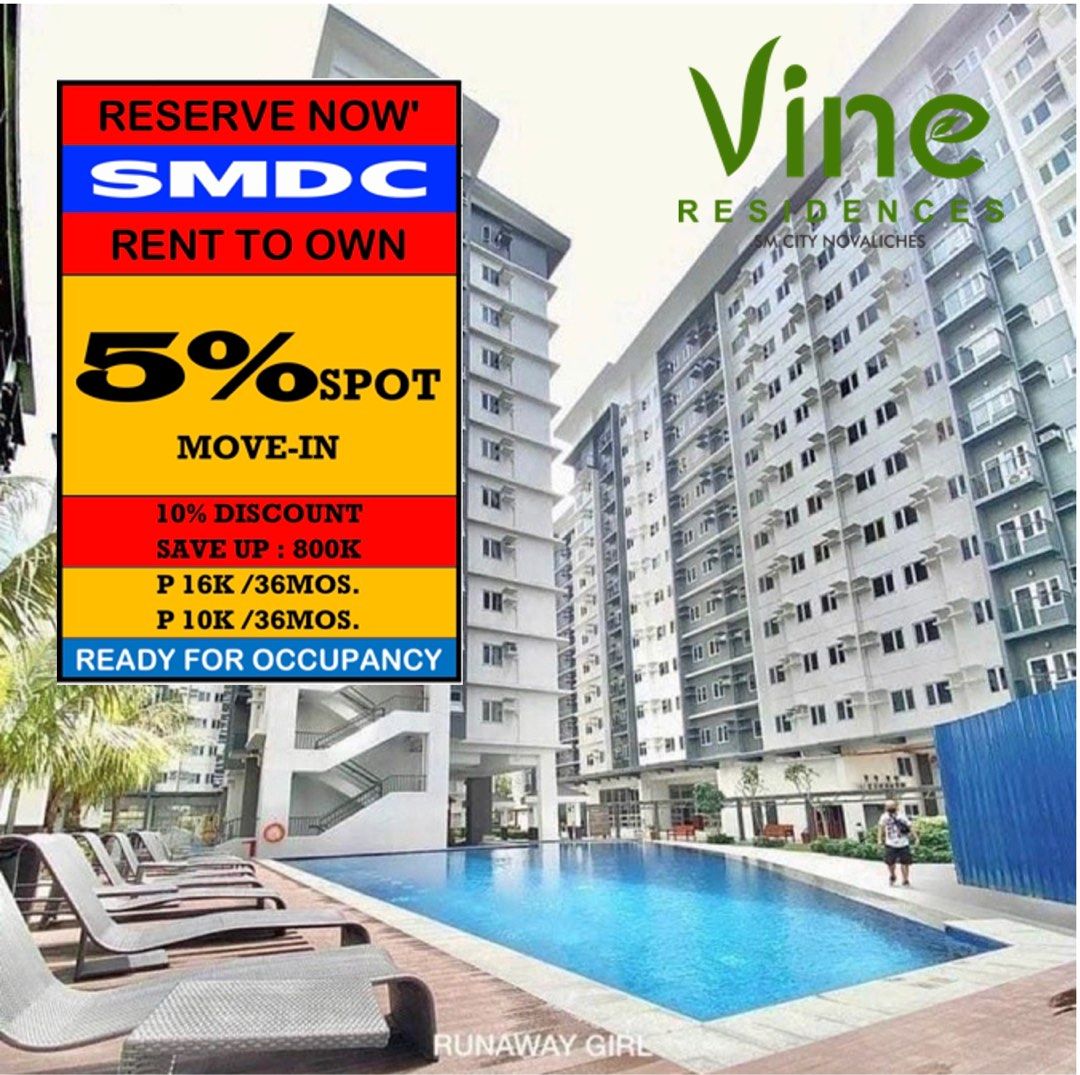 Condo for Sale RENT TO OWN in SM Novaliches Mall , Quezon City at SMDC
