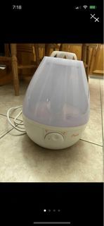 Crane Ultrasonic Cool Mist Humidifier, White Drop