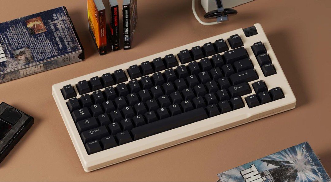 Luminkey75 (Barebones kit) (Category: Computer Keyboard) located in Sungai Siput. Submitted by zues.keyboard (Listing ID 1239414360, Image 3). Description: Preorder Size: 335*149*20mm ·Input Angle: 7° ·Material: 6063 Aluminum Case, BrassWeight ·Colors:ANO-Black, Creamy White .Mounting: PCB Gasket Mount ·PCB: 1.6mm Hot-swap (Wired) ·Plate: 1.5mm PC Plate ·Programming Support: QMK / VIAL ·Cable type: Type-C Data Cable ·Stabilizer: Gateron Stabilize