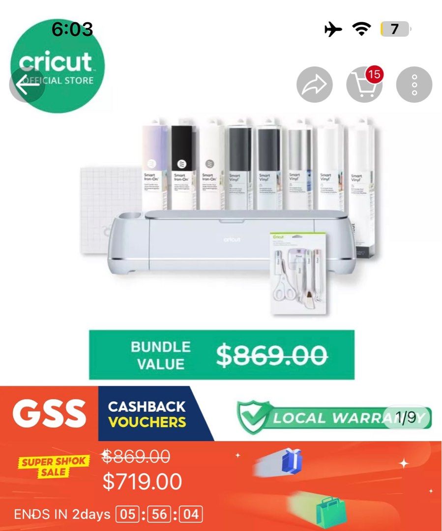 Cricut maker 3 bundle, Computers & Tech, Printers, Scanners & Copiers
