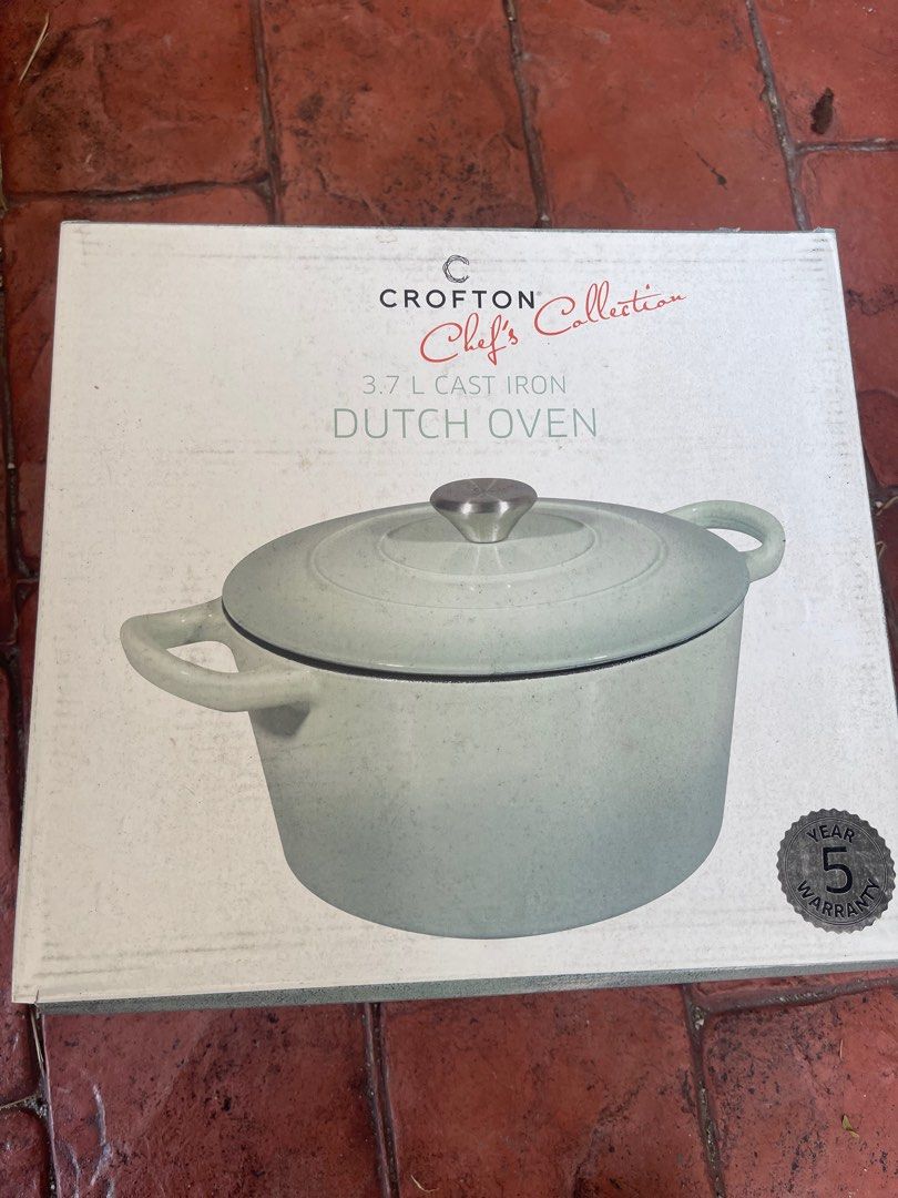 CROFTON Chef's Collection 3.7L Cast Iron Dutch Oven cast iron pot