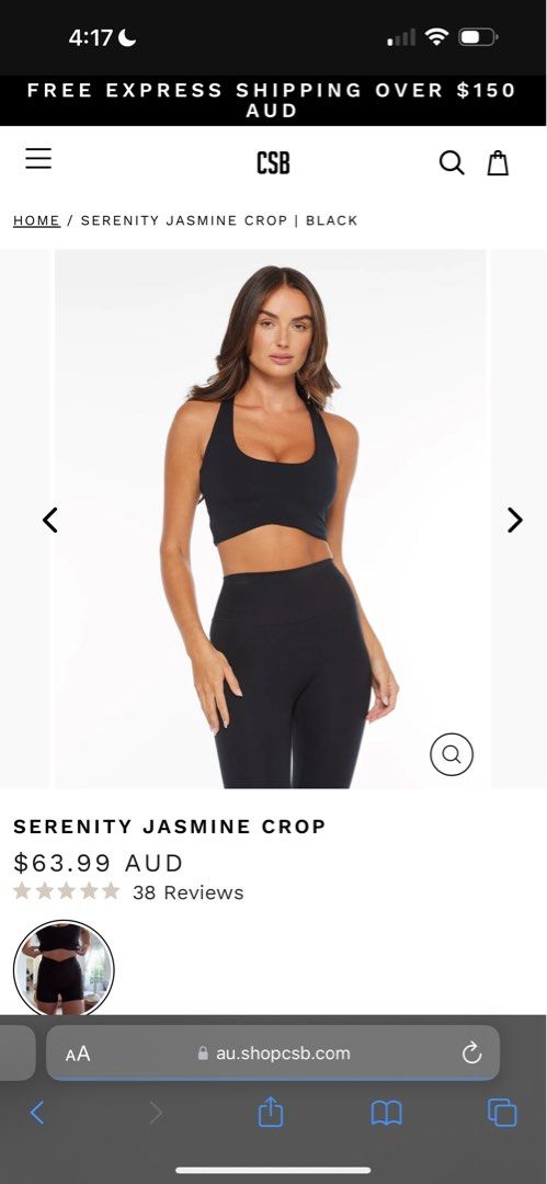 Crop Shop Boutique (CSB) Giselle Crop Bra, Women's Fashion, Activewear on  Carousell