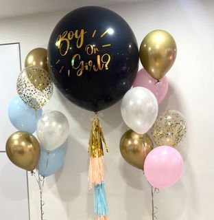 Balloonify Gold LED Bobo Balloon - with String Light - 20 - 10