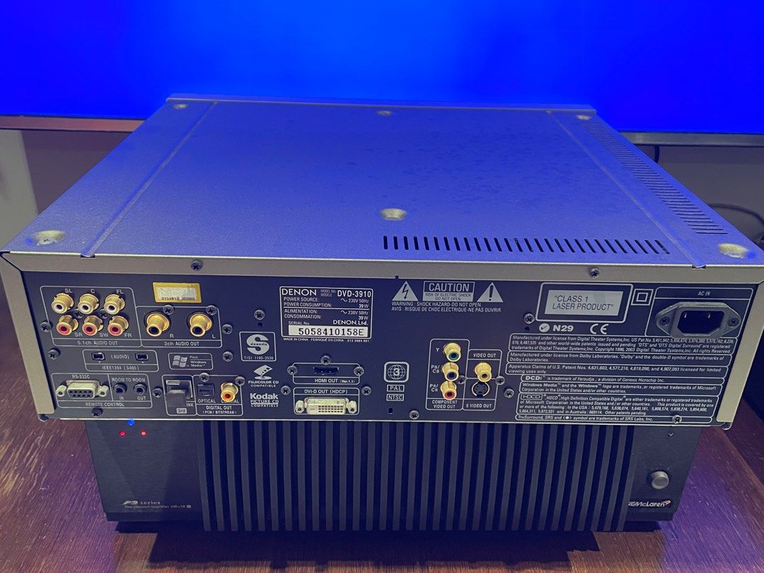 Denon DVD, CD and SACD player DVD3910, TV & Home Appliances, TV