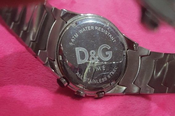 D & g time 5 atm water resistant deals all stainless steel