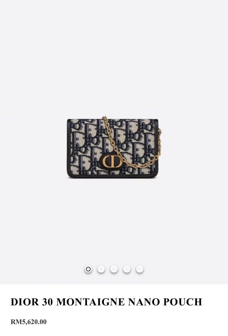 Dior 30 Montaigne Nano Pouch, Luxury, Bags & Wallets on Carousell