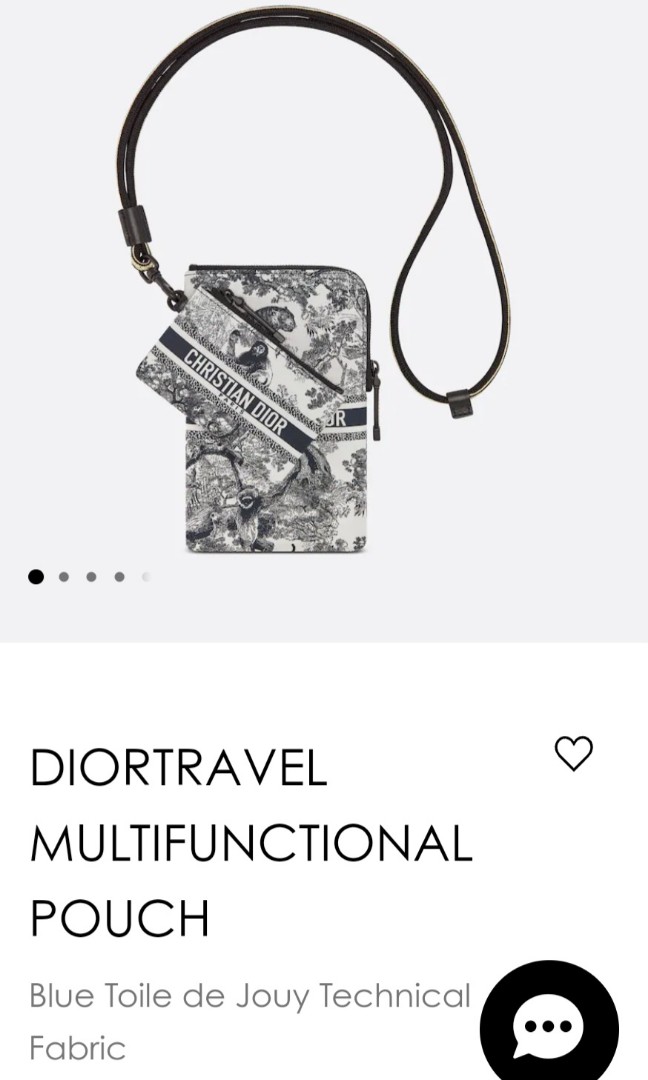 Christian Dior 2021 Toile De Jouy DiorTravel Multifunction Pouch