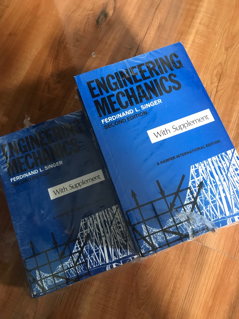 engineering mechanics book by ferdinand L. Singer (2nd edition ...
