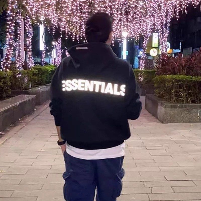 Essentials reflective hotsell hoodie