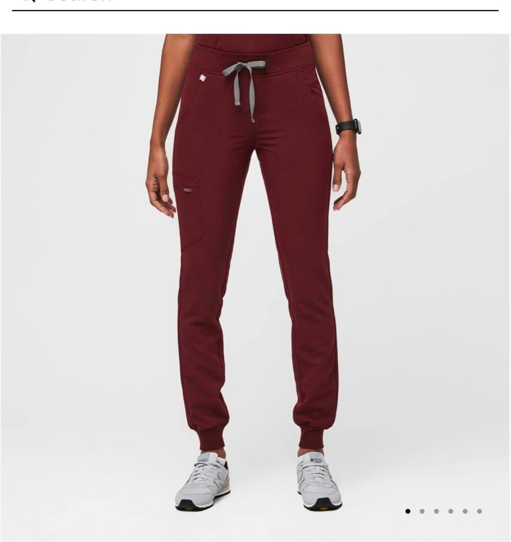 Medium Figs Zamora in Burgundy, Women's Fashion, Bottoms, Other Bottoms on  Carousell