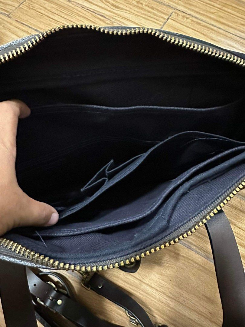 Filson Navy Messenger Bag on Carousell