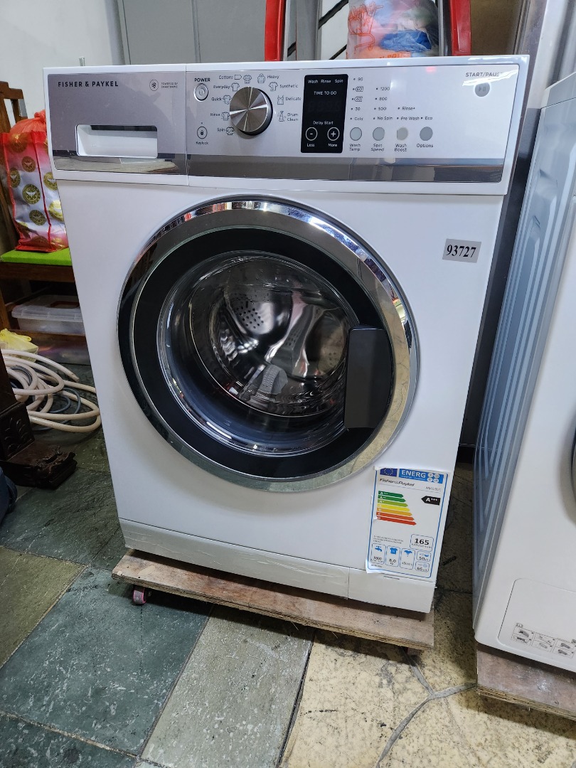 FISHER & PAYKEL Washer 8kg WM1280J1, TV & Home Appliances, Washing