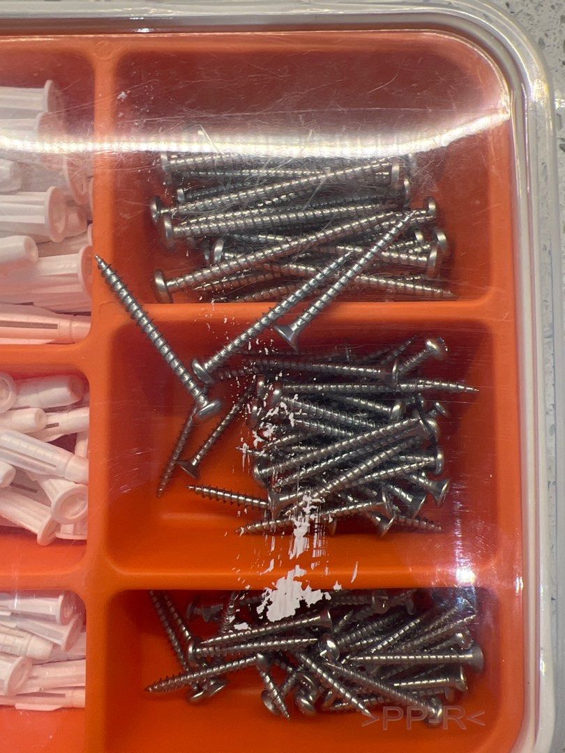 FIXA 260piece screw and plug set, Furniture & Home Living, Home