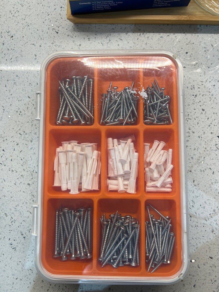 FIXA 260piece screw and plug set, Furniture & Home Living, Home
