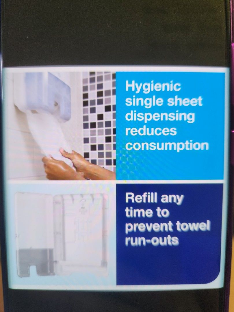 Flushable multifold hand towel with dispenser, Furniture & Home Living