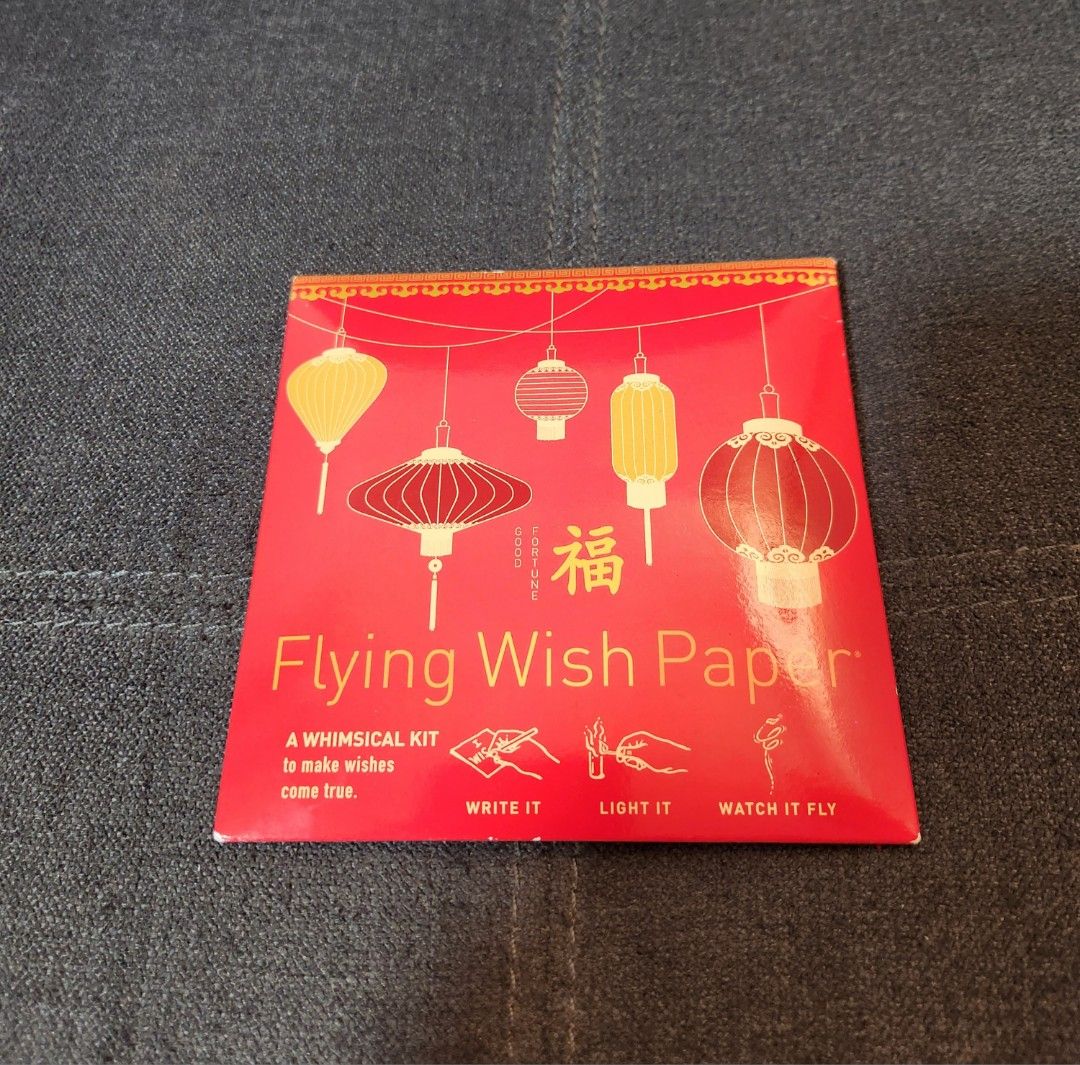 Flying Wish Paper, Hobbies & Toys, Stationery & Craft, Handmade Craft on  Carousell
