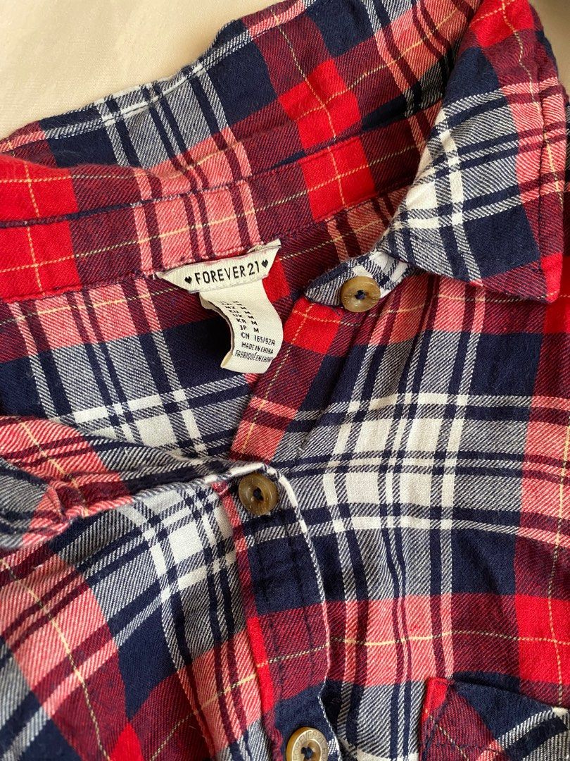 Forever 21 Plaid Crop Top Women s Fashion Tops Blouses on Carousell