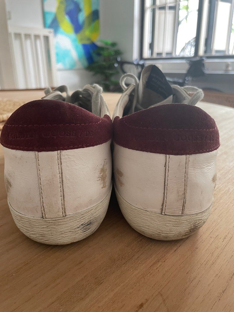 Red golden discount goose shoes