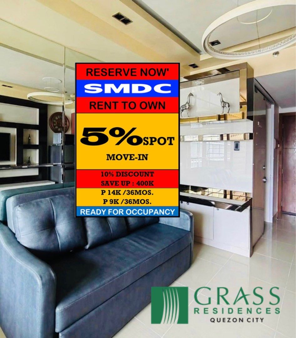 GRASS RESIDENCES Condo for Sale in SM North Edsa , Quezon City Near in