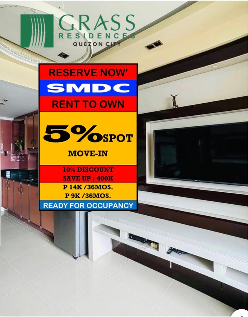 GRASS RESIDENCES Condo for Sale in SM North Edsa , Quezon City Near in