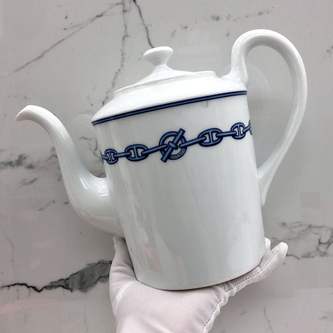 HERMES BLUE WHITE PORCELAIN CHAINE D