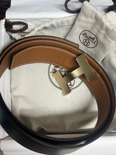 Hermes 'H Constance' 38mm Belt Buckle Shiny Palladium