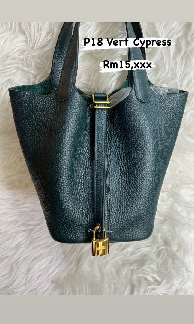 Hermes Picotin 18 Vert Cypress