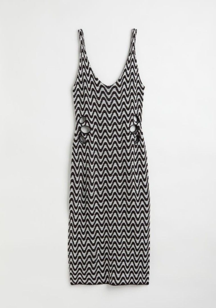 H&M Black & White Knit Midi Dress, Women's Fashion, Dresses & Sets, Dresses on Carousell H&M Black & White Knit Midi Dress, Women's Fashion, Dresses & Sets, Dresses on Carousell