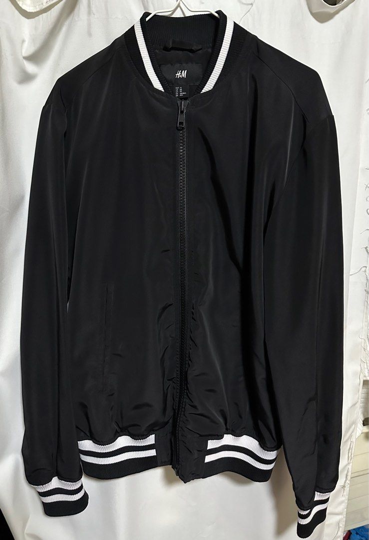 White bomber jacket clearance h&m