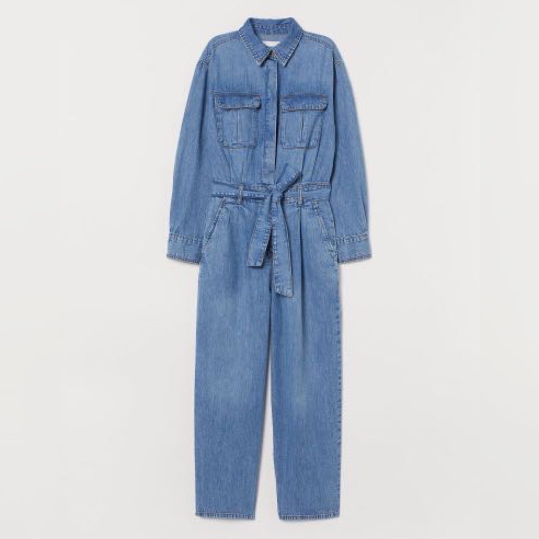 H&m denim boiler suit discount