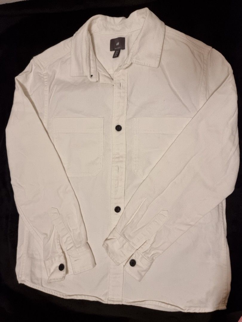 White button up shirt clearance h&m