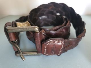 Hollister Braided Brown Leather Belt