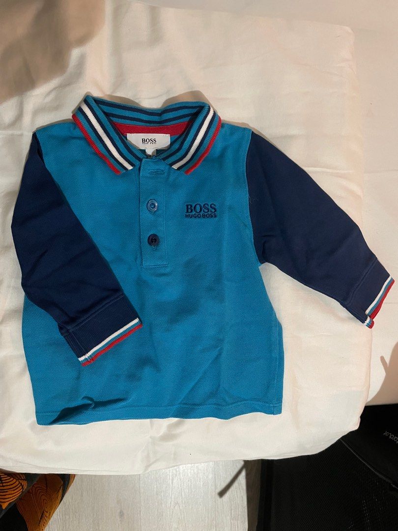 Hugo Boss baby collar shirt, Babies & Kids, Babies & Kids Fashion on