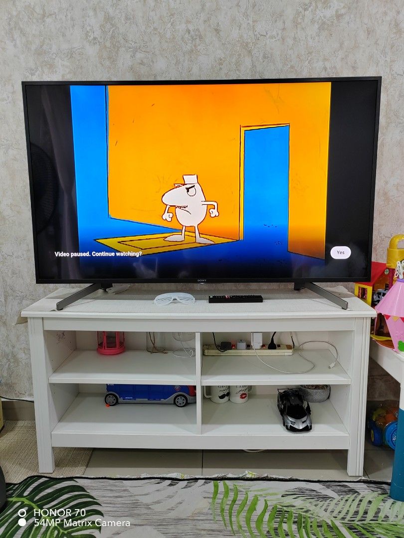 IKEA BRUSALI TV bench white 120x41x53