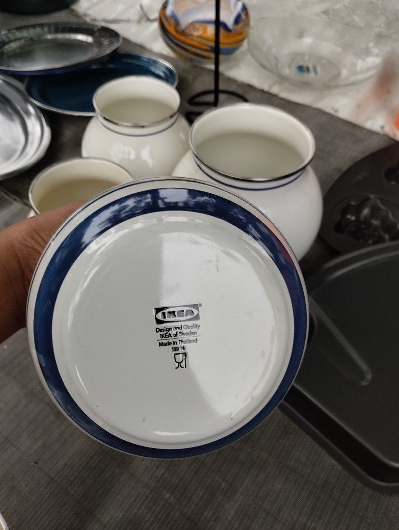 IKEA Enamel Jar, Furniture & Home Living, Kitchenware & Tableware, Food