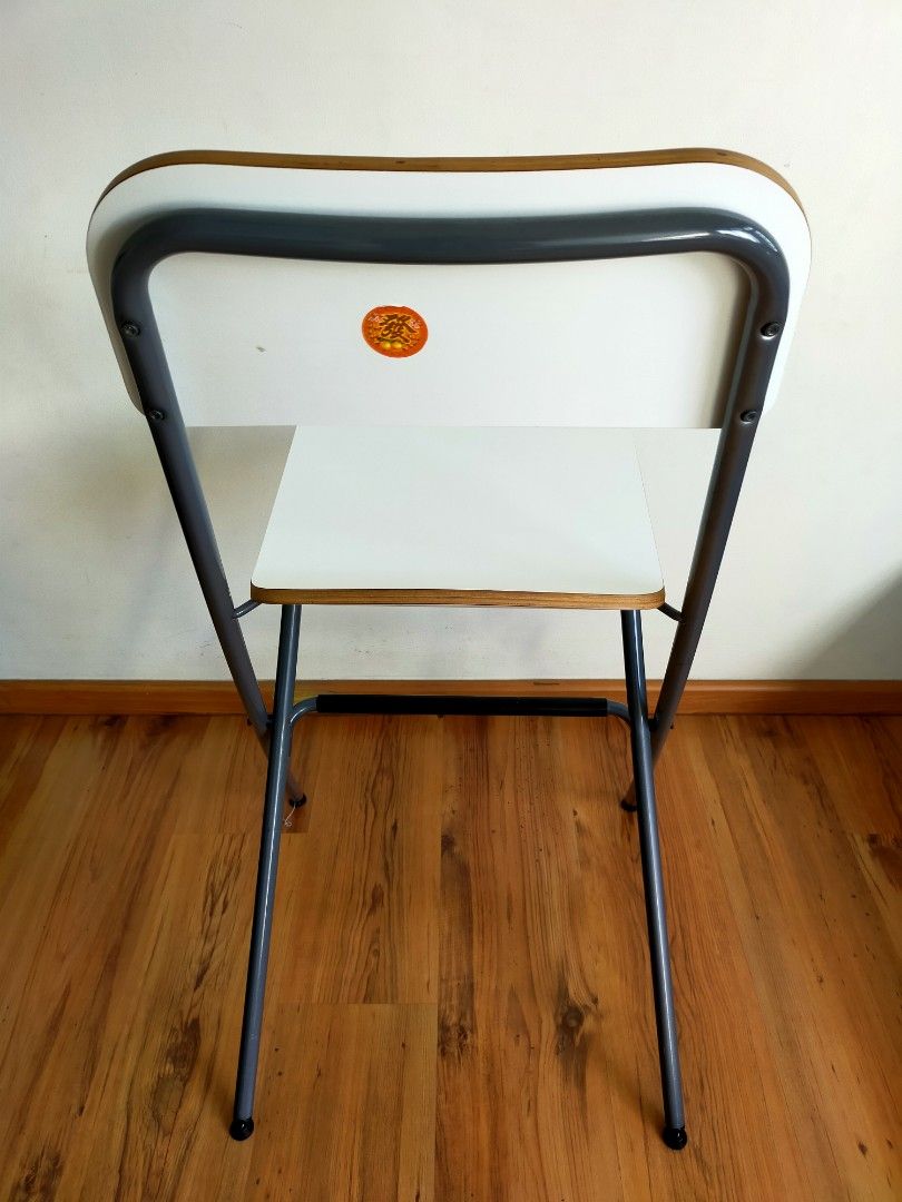 OITTO Bar Stool Foldable With Backrest Folding Chair Kitchen Stool With Round PU Seat Cushion Counter Stool With Footrest Folding Stool For Kitchen