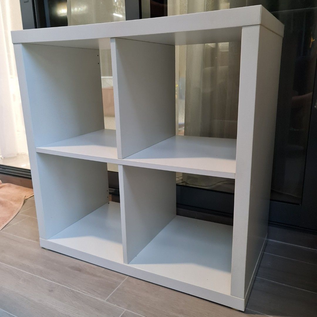 IKEA KALLAX bookcase book shelf white, Furniture & Home Living
