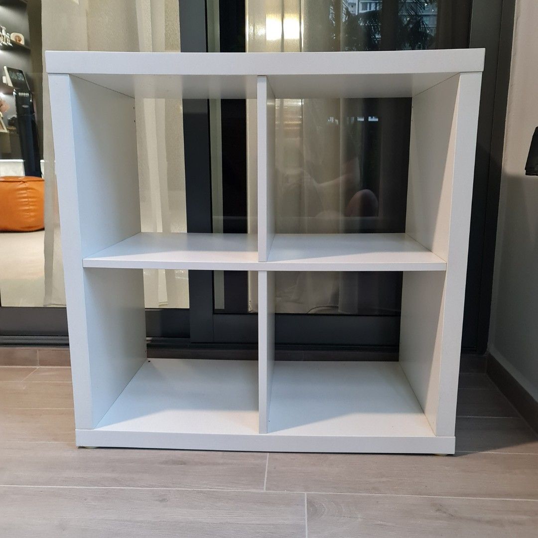 IKEA KALLAX bookcase book shelf white, Furniture & Home Living