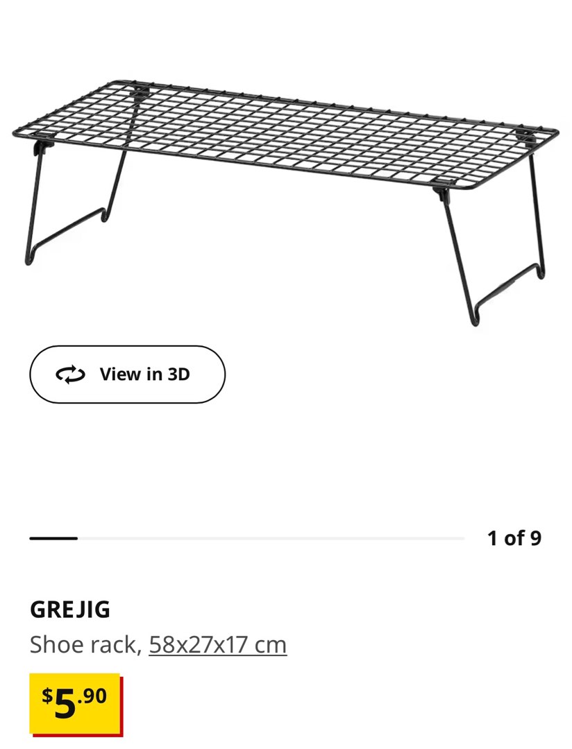 IKEA shoe rack, Furniture & Home Living, Furniture, Shelves,