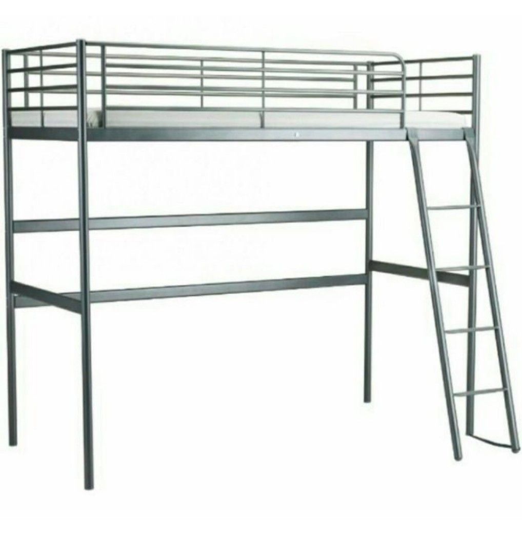 IKEA Svarta loft bed, Furniture & Home Living, Furniture, Bed Frames